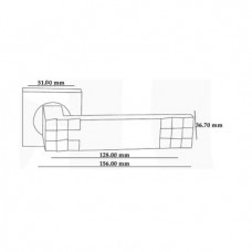 Ручки дверные ORO&ORO Level 010-15E MAB Матовая античная бронза