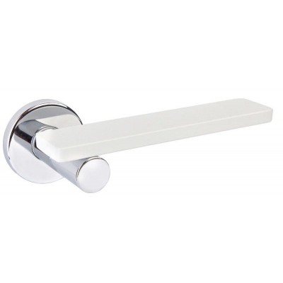 Ручки дверні DND Minima хром білий MN12-ZCBI