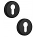 Накладки под цилиндр ROSTEX SNH55 PZ ROUND 38-45мм BLACK MAT