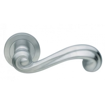 Ручки дверные на круглой розетке Manital PLAZA CSA хром сатин Manital PLAZA CSA круг