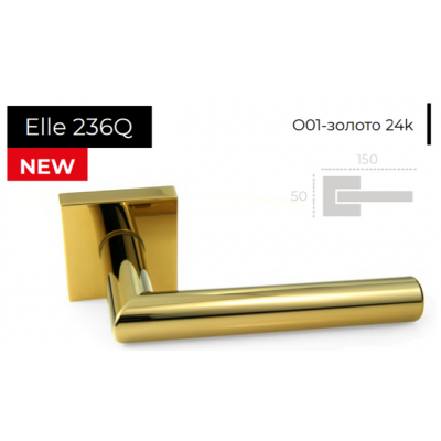Ручки дверные Forme Elle 236Q O01 золото 24k