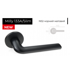 Ручки дверные Forme Milly 133A/Slim N52 черный матовый