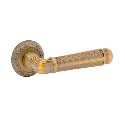 Ручки дверные Safita R08H 195 YB Бронза Античная R08H 195 YB