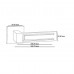 Ручки дверные ORO&ORO Edge 023-15E SCH Матовый хром