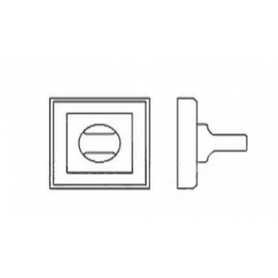 Фиксатор WC Manital TZ40/QEM CSA хром сатин Manital TZ40/QEM CSA