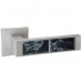 Ручки дверные ORO&ORO Black Glass 203-13E MSN Перламутровый никель