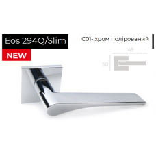 Ручки дверные Forme Eos 294Q/Slim С01 хром полированный