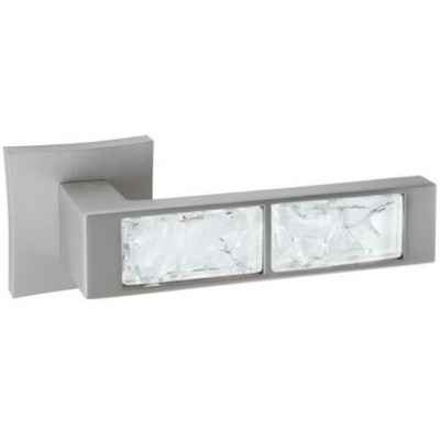 Ручки дверные ORO&ORO White Glass 203-13E MSN Перламутровый никель