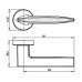 Ручки дверные Armadillo SQUID URB9 CP - 8 хром