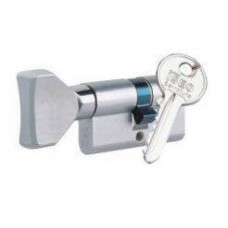 Дверной цилиндр ISEO F5 60мм (30х30Т) хром матовый (ключ-тумблер)