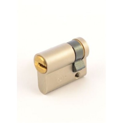 Дверной цилиндр Mul-t-lock 7x7 VIP Control HALF_K 44.5mm (35x9.5) Никель-сатин (односторонний)