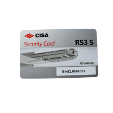 Дверний циліндр CISA RS-3S 75мм (30х45) хром (ключ-тумблер)