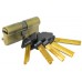 Дверной цилиндр HardLock L-series 60мм (30х30) Бронза (ключ-ключ)
