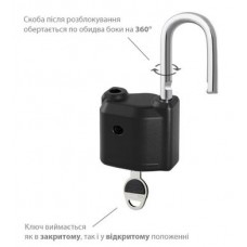 Замок навесной TOKOZ OMEGA 50 3KEY TKTECH R shackle 50мм 8мм BOX