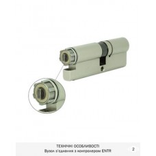 Дверной цилиндр Mul-t-lock MT5+ 66mm (35Zx31) Никель-сатин (ключ-entr)