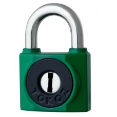 Замок навесной TOKOZ 800/40 2KEY TK2 M R shackle 23мм 7мм (зеленый)
